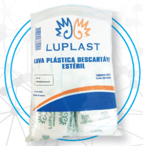 luva plastica descartavel
